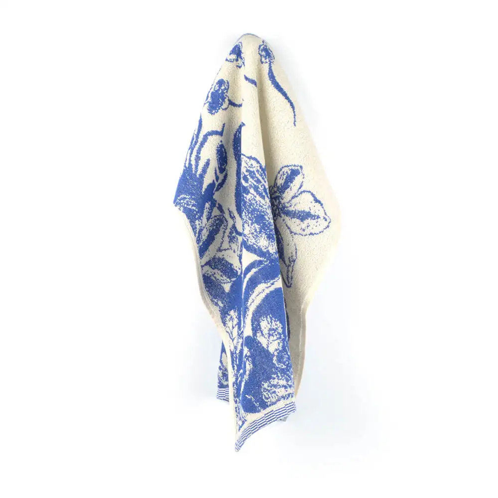 Bunzlau Castle keukendoek Delfts Blauw Bird