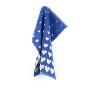 Bunzlau Castle keukendoek Hart royal blue