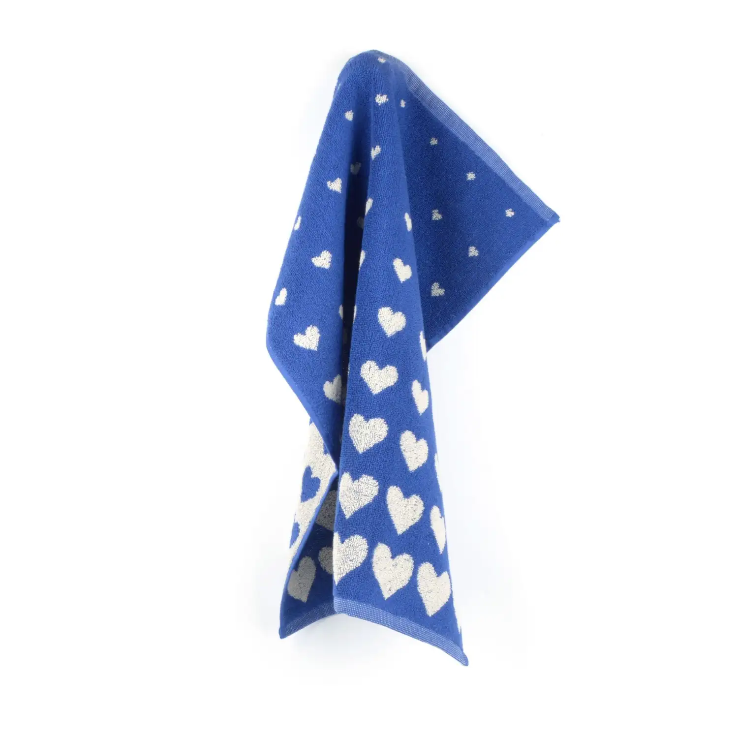 Bunzlau Castle keukendoek Hart royal blue