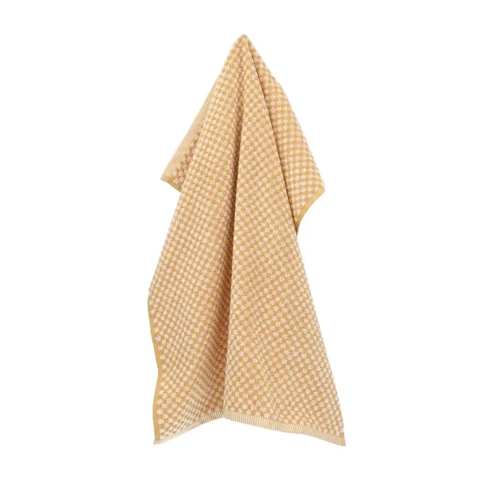 Bunzlau Castle keukendoek Klein Ruit yellow