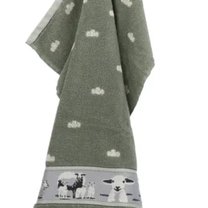 Bunzlau Castle keukendoek Sheep dark green