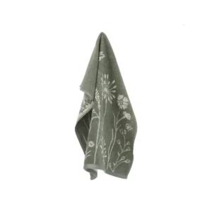 Bunzlau Castle keukendoek Wild Flowers dark green