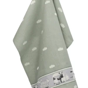 Bunzlau Castle theedoek Sheep dark green