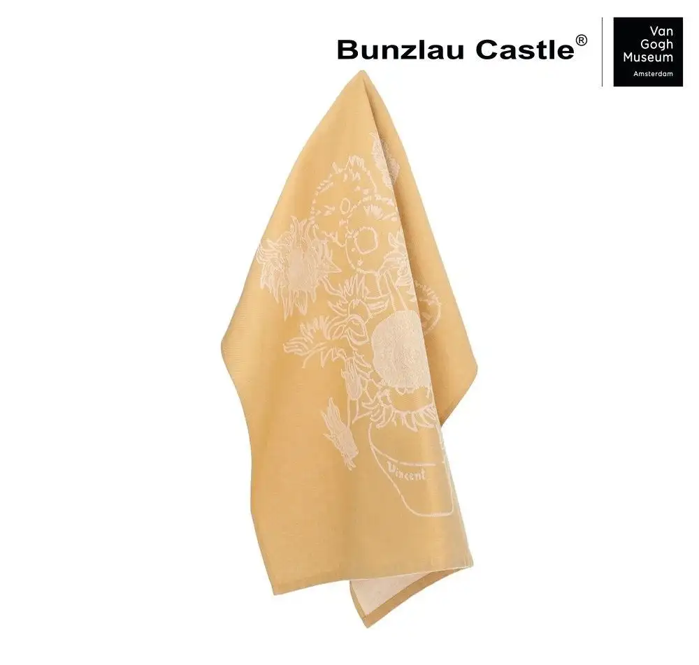 Bunzlau Castle theedoek Van Gogh Sunflower yellow