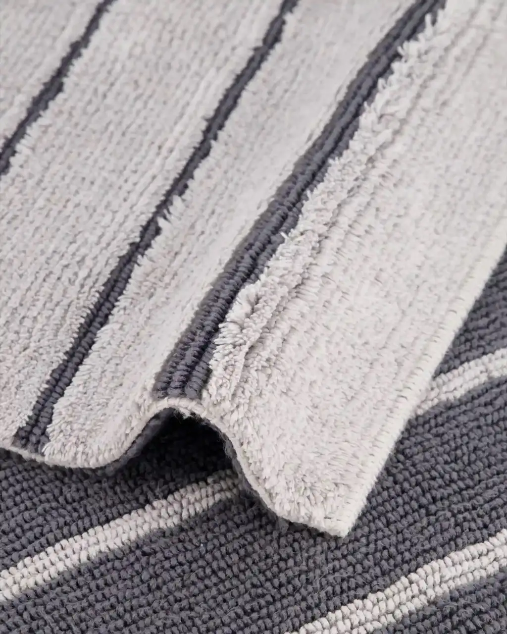 Cawö badmat Balance Stripes 60x60cm 1008 platin - Afbeelding 4
