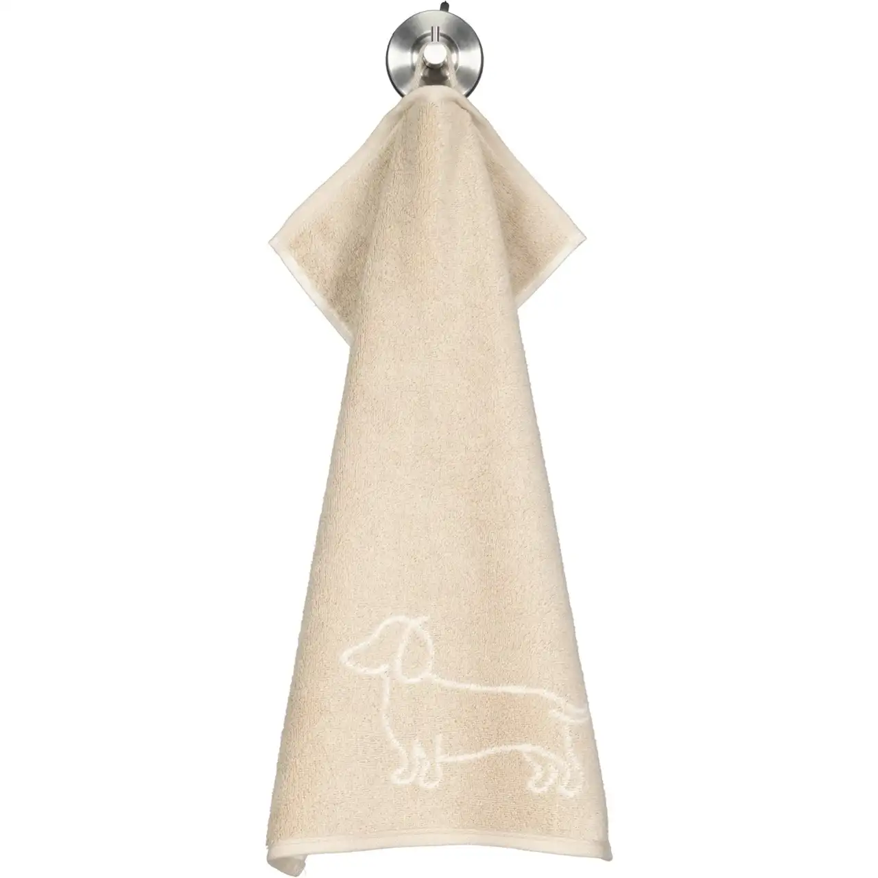 Cawö gastendoek We Love Dogs 6248 natur-beige 30x50cm - Afbeelding 3