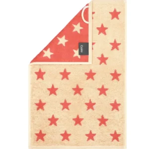 Cawö gastendoek New Stars 6261 beige-pink 30x50cm