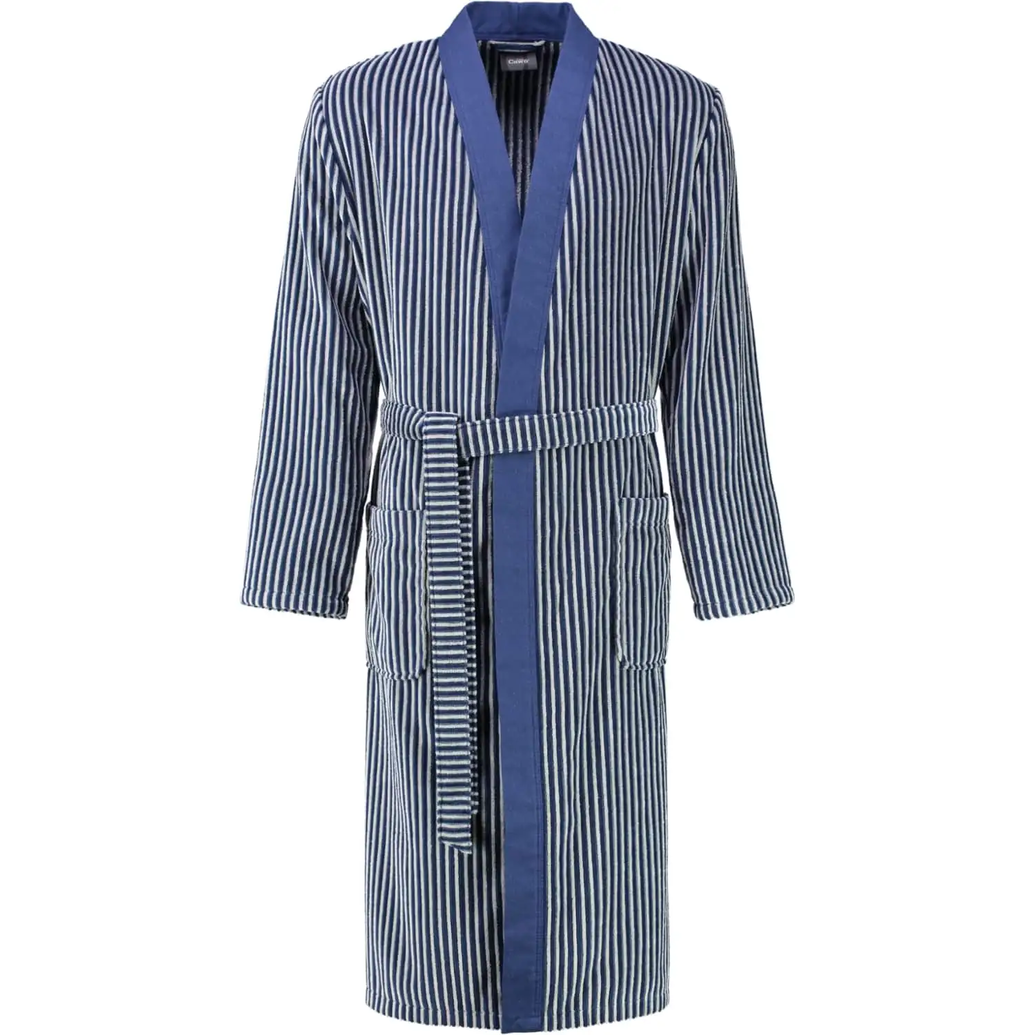 Cawö heren badjas (2843, blauw) - 50