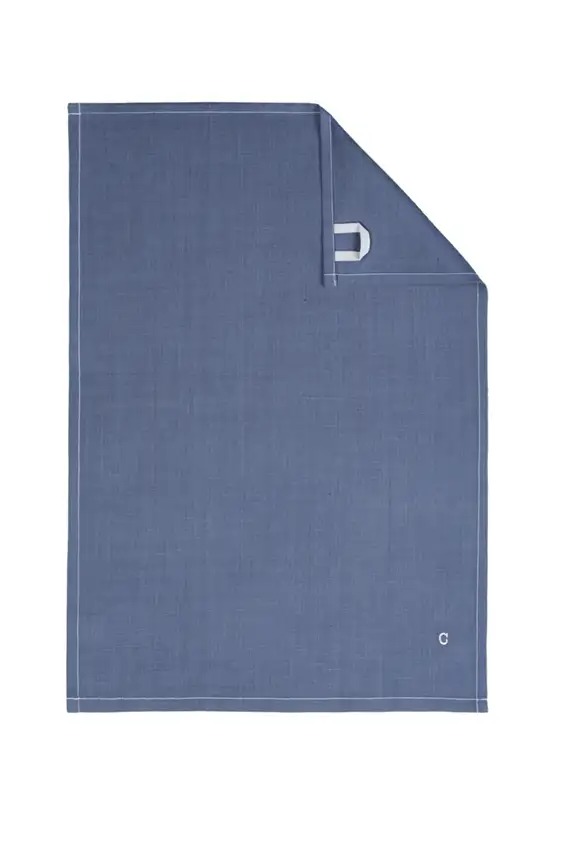 Cawö theedoek Cuisine Solid (halflinnen, blauw)