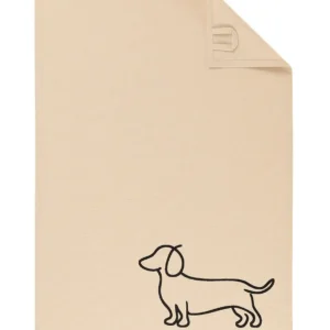 Cawö theedoek We Love Dogs 6248 beige-zwart 50x70cm