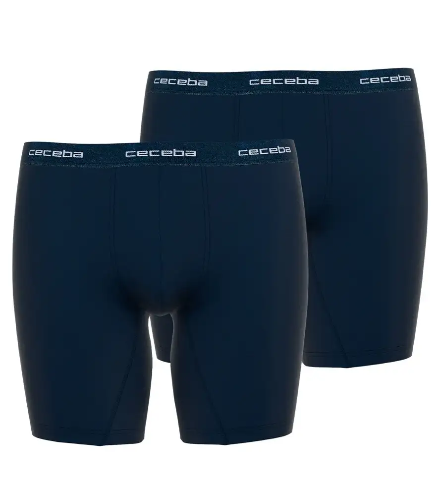 Ceceba boxershort Cyclist 2-pack Monza long blauw 10180 - 5 (M)