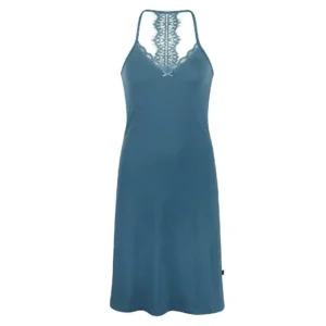 Charlie Choe dames nachthemd slipdress navy - S
