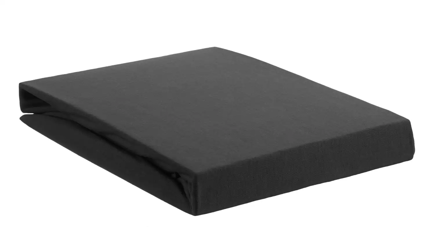 Cinderella katoenen hoeslaken tot 25cm antraciet - 90x210