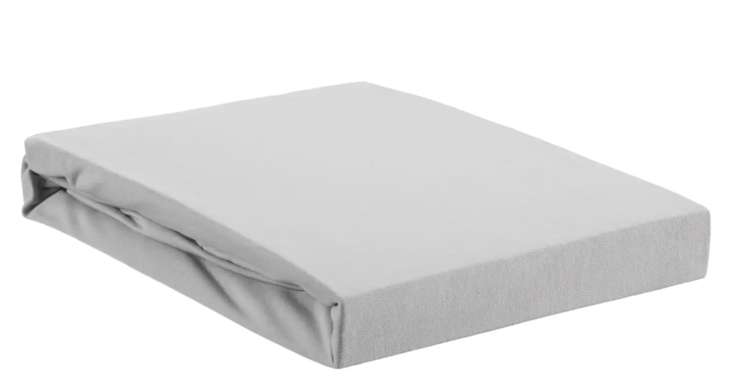 Cinderella topper hoeslaken satijn (light grey) - 90x210