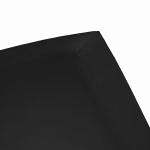 Damai double Jersey hoeslaken zwart 140x200-220