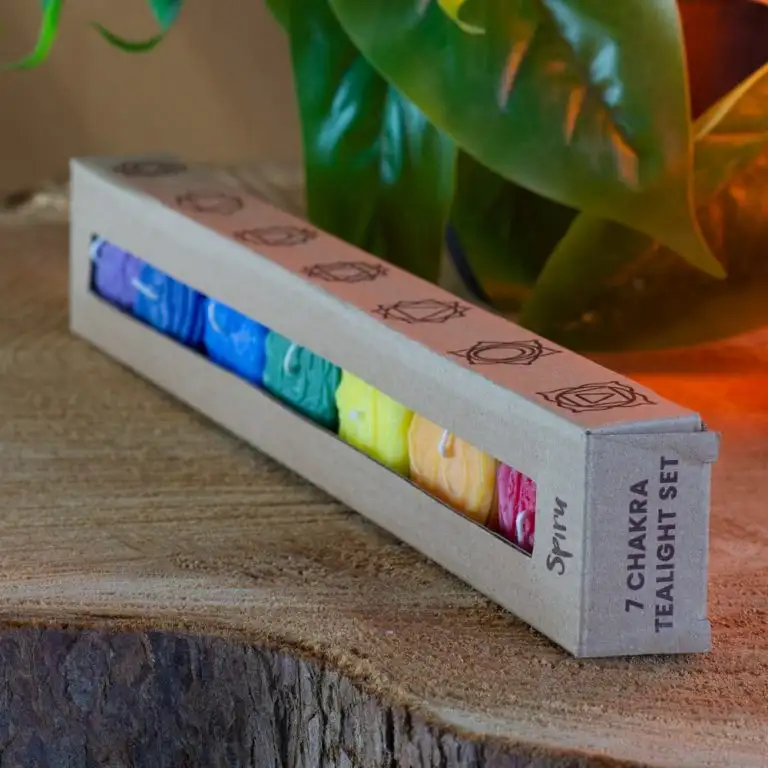 Kaarsenset Chakra votief 7 stuks - Afbeelding 4