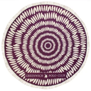 Greenwich Polo Club rond strandlaken bordeaux 150cm