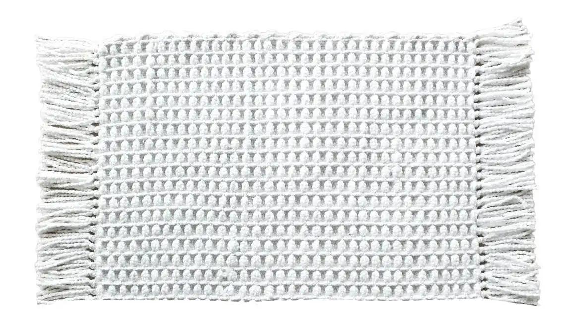 Heckett Lane badmat Madras 60x100cm white