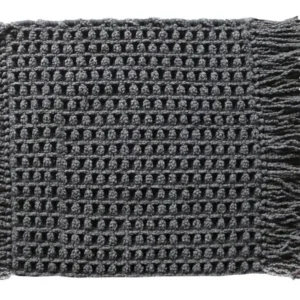 Heckett Lane badmat Madras 60x60cm dark grey