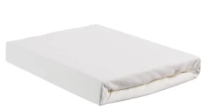 Heckett Lane percal hoeslaken 80x200 wit 30cm - 80x200