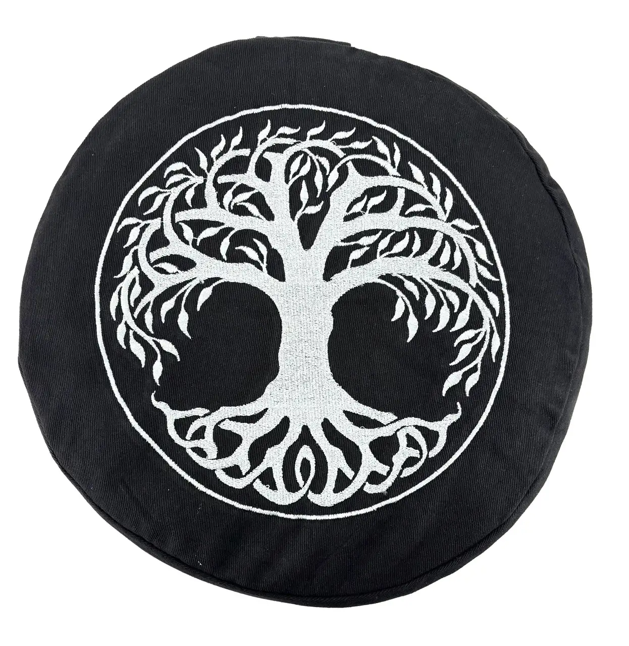ZENZES® meditatiekussen embroidery Tree of Life 33x14cm black - Afbeelding 3