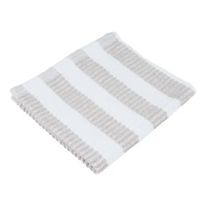 Jorzolino vaatdoek 32x32cm wit-zand
