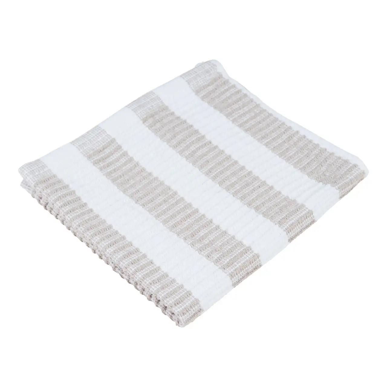 Jorzolino vaatdoek 32x32cm wit-zand
