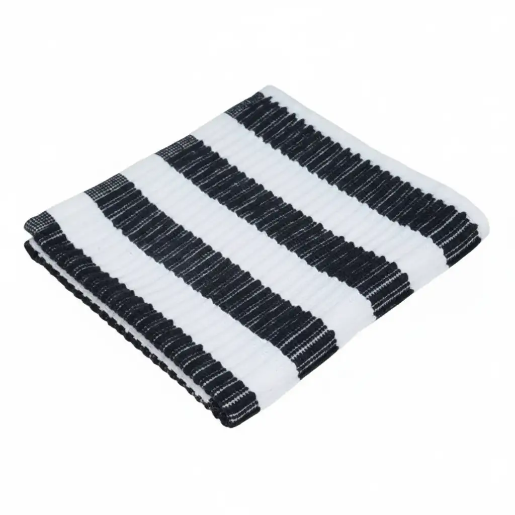 Jorzolino vaatdoek 32x32cm wit-zwart