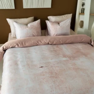 Kayori bio katoen-satijnen dekbedovertrek Nobo nude - 2-persoons 200x200/220cm + 2 slopen