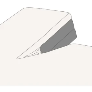 Kayori bio-katoen splittopper hoeslaken perkal 200x200 offwhite - 200x200