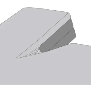 Kayori bio-katoen splittopper hoeslaken zilvergrijs - 160x210