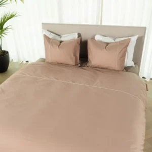 Kayori bio-katoenen dekbedovertrek Sasaki perkal nude - 1-persoons 140x200/220cm + 1 sloop