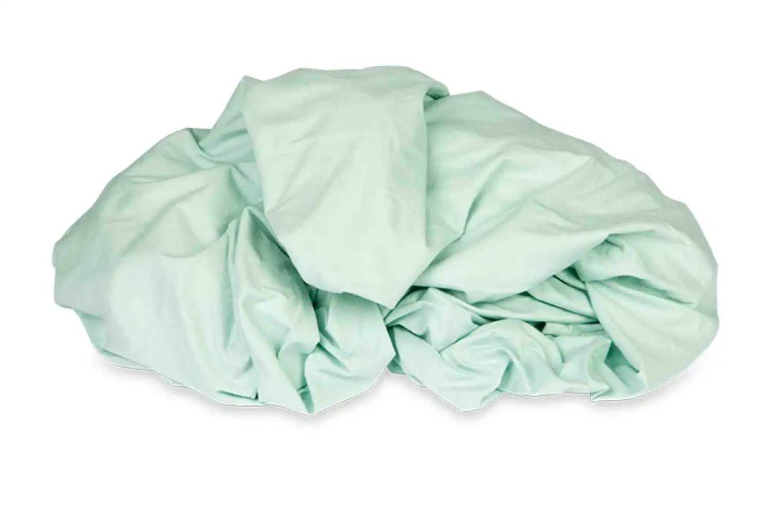 Kayori bio-jersey topper hoeslaken (tot 10cm, mintgroen) - 70/80-200/220 - Afbeelding 2