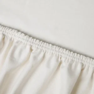 Kayori Saiko bio-jersey hoeslaken met Aloë Vera offwhite - tot 35cm  - 180/200x200/220
