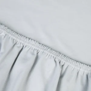 Kayori Saiko bio-jersey topper hoeslaken met Aloë Vera zilvergrijs - tot 12cm - 180/200x200/220