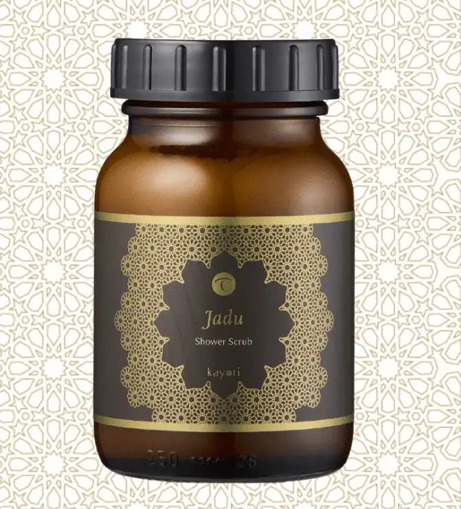 Kayori showerscrub Thermen Collectie Jadu glas 250ml