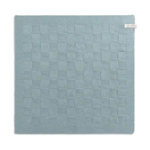 Knit Factory keukendoek Grote Blok uni stone green