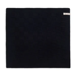 Knit Factory keukendoek Grote Blok uni zwart