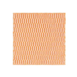 Knit Factory vaatdoek Block ecru-orange
