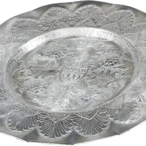 Lodsh decoschaal zilver rond 60cm