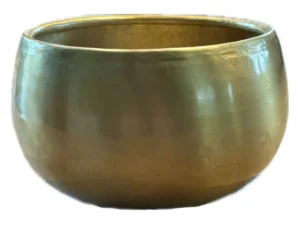 Metalen bloempot Faye gold 14x22cm