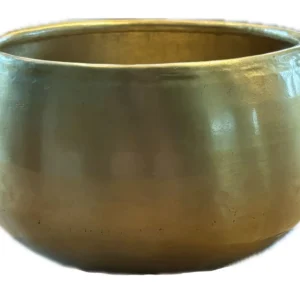 Metalen bloempot Faye gold 14x22cm