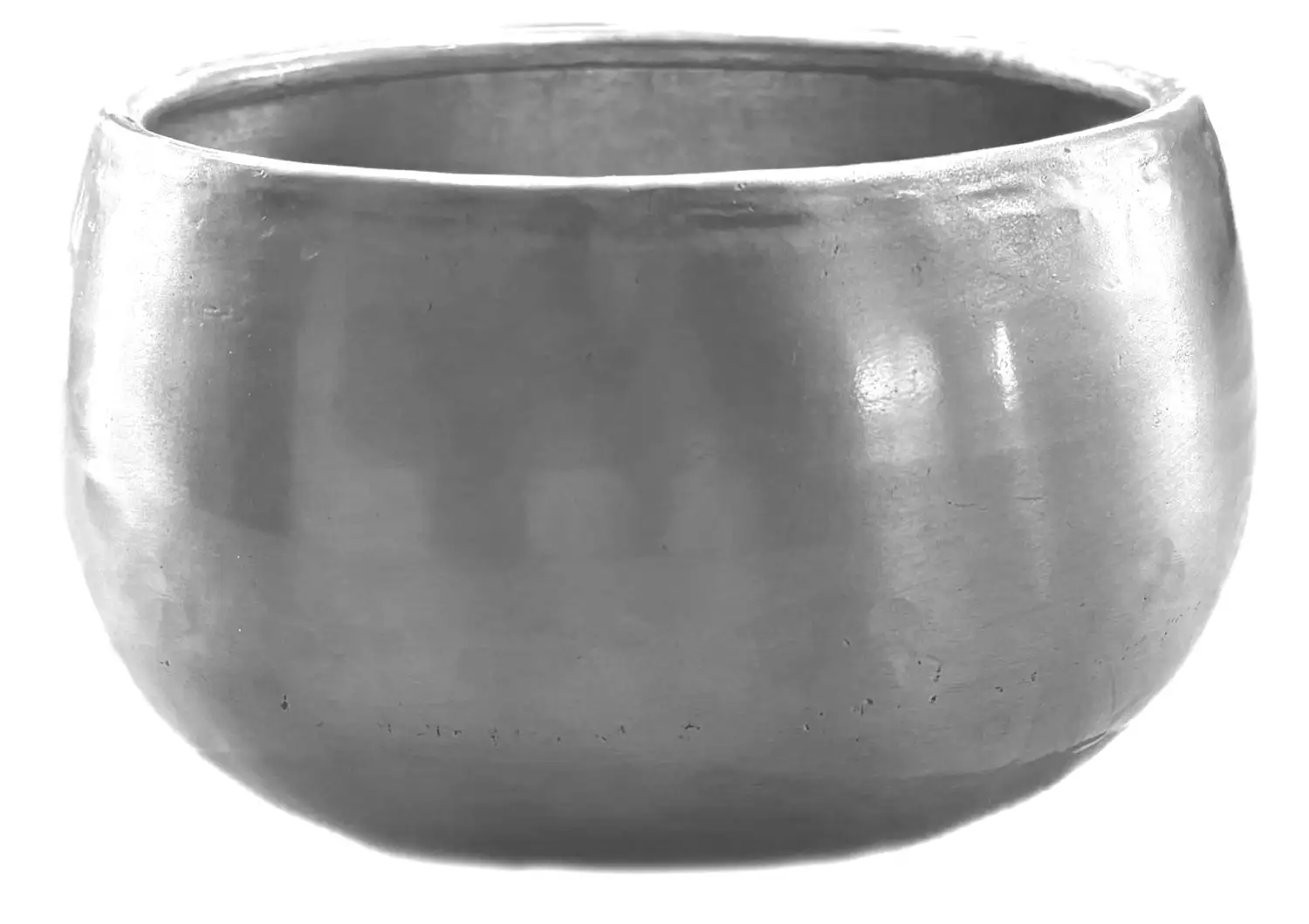 Metalen bloempot Faye silver 11x16cm