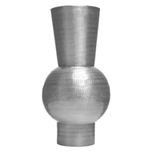 Metalen vaas Gemma silver 46x23cm