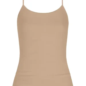 Mey dames spaghetti hemd Emotion tan 55201 - 38