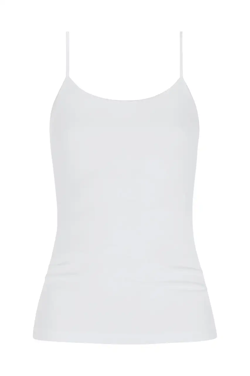 Mey dames spaghetti hemd Emotion wit 55201 - 38