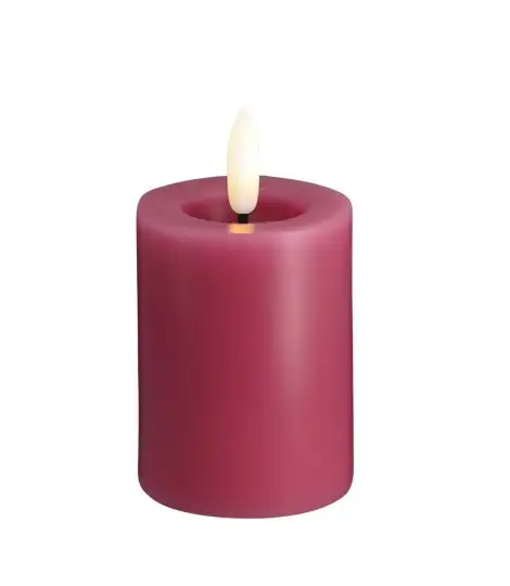 Moods & More led-kaars Melted silk 49 x 75 mm vintage rose