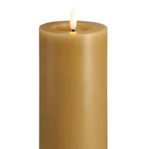 Moods & More led-kaars Melted silk 74 x 150 mm honey