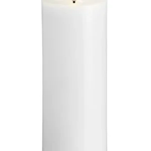 Moods & More led-kaars Melted silk 74 x 200 mm classic white