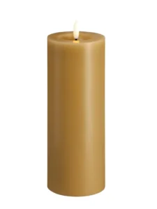 Moods & More led-kaars Melted silk 74 x 200 mm honey